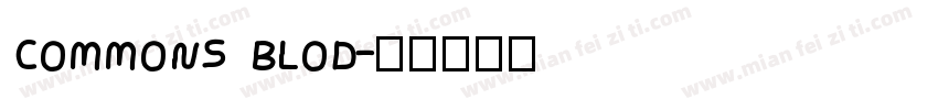 COMMONS BLOD字体转换